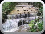 Hawkshead House waterfall